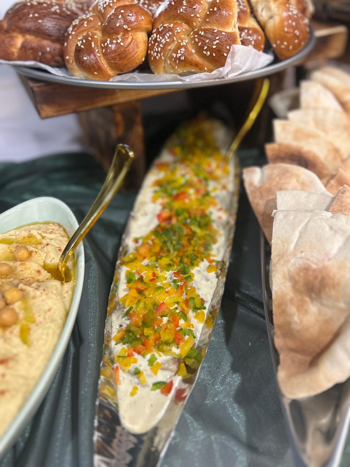 Fried eggplant with tahini